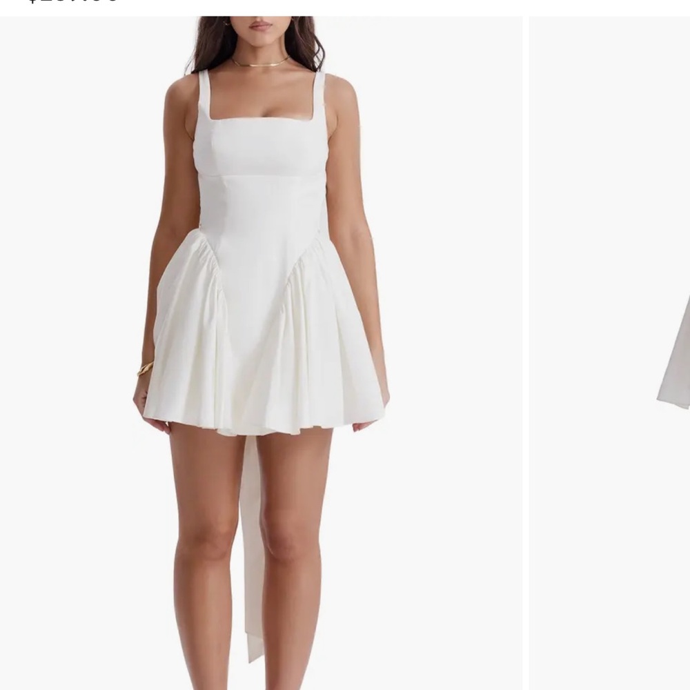 House of CB Elegant White Mini Dress